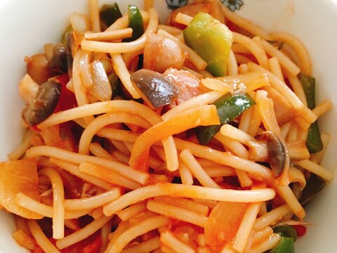 幼児食 ナポリタンスパゲティ レシピ 作り方 By Uucha 楽天レシピ